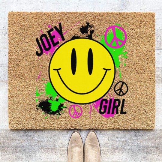 Discover Joey Girl NKOT Block Coir Doormats, Joey McIntyre, New Kids on Block, Retro, 80s, 90s Short-Sleeve Coir Doormats