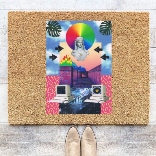 Discover Vaporwave 4 - Vaporwave - Coir Doormats