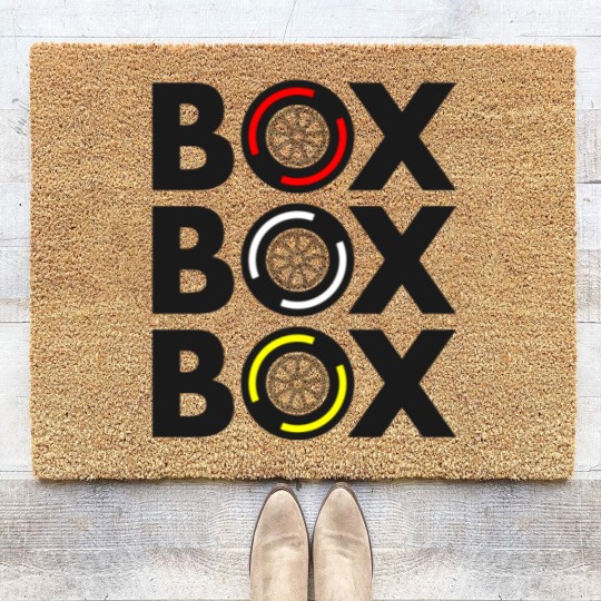 Discover Box Box Box Coir Doormats