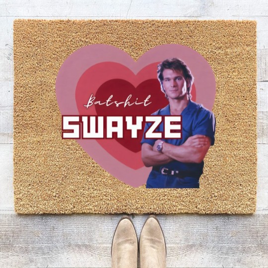 Discover Batshit Swayze Patrick Swayze Superfan Coir Doormats