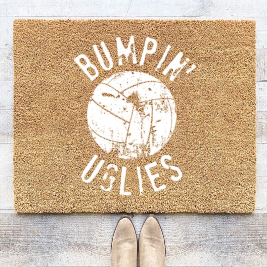 Discover Volleyball Team Coir Doormats For Men & Women - Bumpin' Uglies - Bumping Uglies Coir Doormats