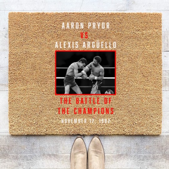 Discover aaron pryor vs alexis arguello Coir Doormats