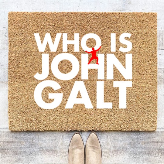 Discover Who is John Galt Coir Doormats