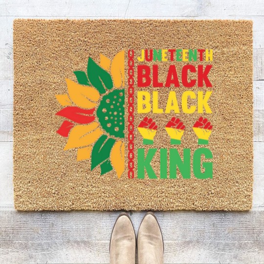 Discover Juneteenth 2023 Celebration, Black Independence Day Unisex Coir Doormats, Freeish Coir Doormats