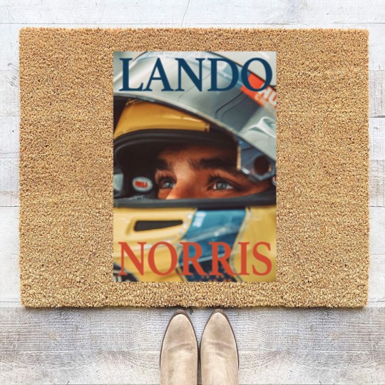 Discover Lando Norris Coir Doormats, Racing Team Coir Doormats, Driver Coir Doormats, Fan Gift