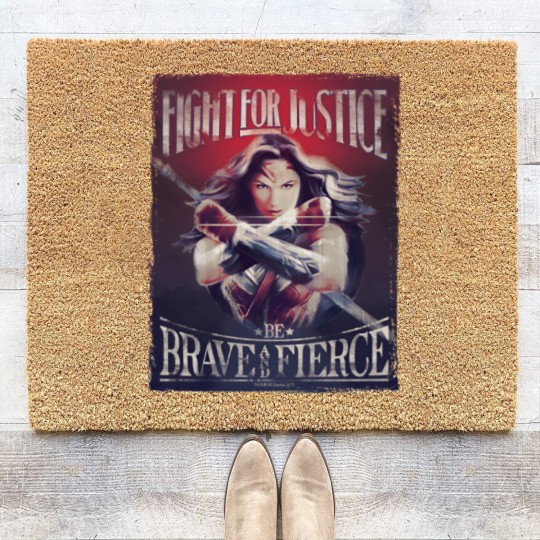 Discover Wonder Woman Fight For Justice Coir Doormats