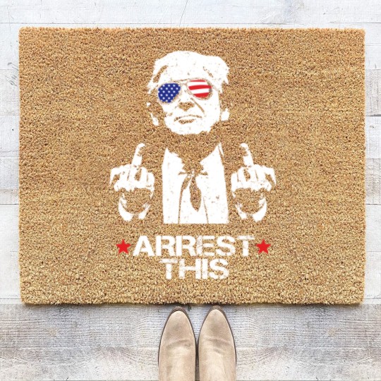 Discover Donald Trump Arrest This Funny Coir Doormats 2024 Elections - Adults and Kids