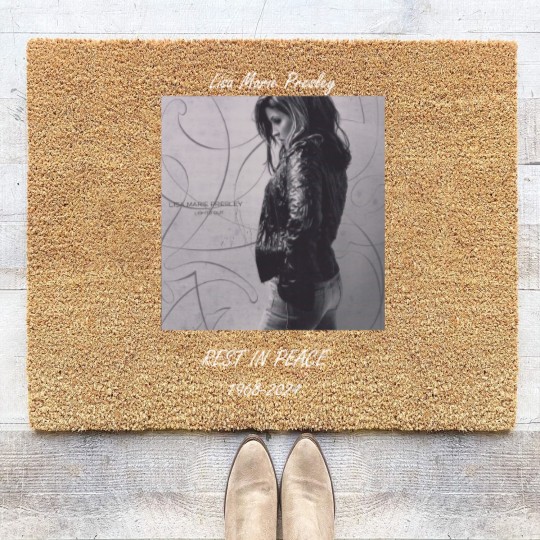 Discover RIP Lisa Marie Presley Coir Doormats, Lisa Marie Presley 1968-2023 Coir Doormats, RIP LMP Coir Doormats, Lisa Marie Presley Coir Doormats