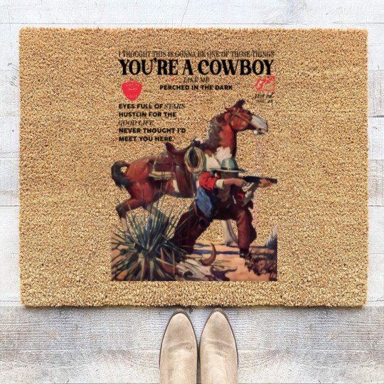 Discover You're a cowboy like me Coir Doormats