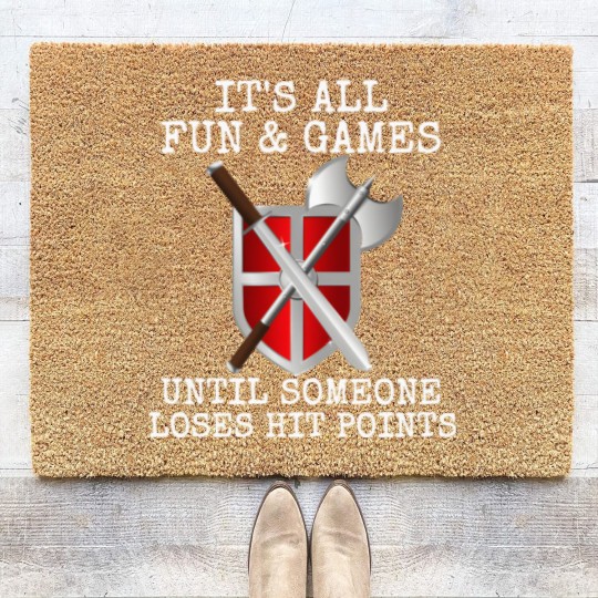 Discover Funny Live Action Role Play Design Coir Doormats