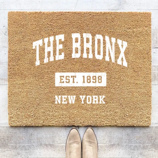 Discover The Bronx New York Ny Vintage Established Sports Design  Gift Coir Doormats