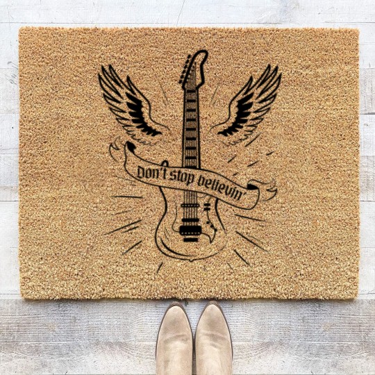 Discover Rock Band Coir Doormats, Concert Coir Doormats, Journey Band Coir Doormats, Guitar Coir Doormats