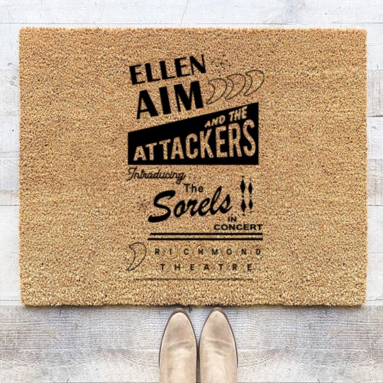 Discover Ellen Aim and the Attackers Concert Poster from Streets of Fire - Streets Of Fire - Coir Doormats