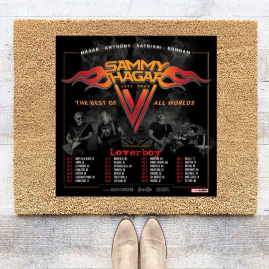 Discover Sammy Hagar Tour 2024 With Loverboy Coir Doormats S