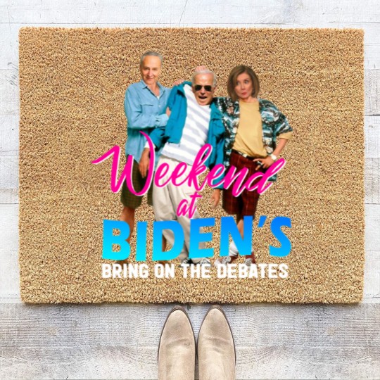 Discover Biden at Weekend Biden at Weekend Abolish Malarkey Abolish Malarkey Coir Doormats