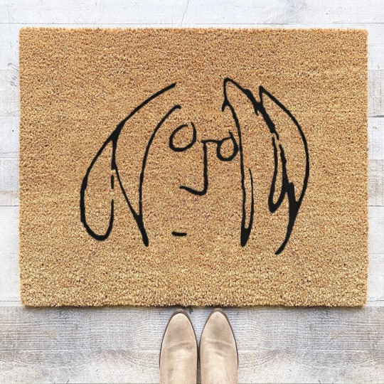 Discover Johns Lennon black Coir Doormats