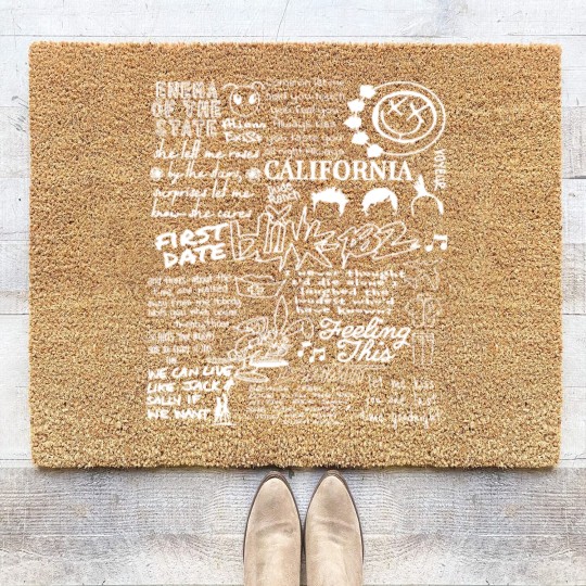 Discover B182 Coir Doormats, Blink -182 World Tour 2023, Pop-Punk Band Coir Doormats