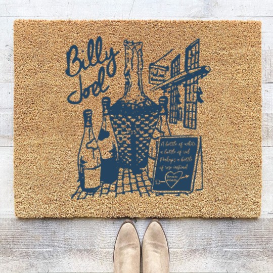 Discover Vintage Billy Joel Concert Crewneck Unisex Coir Doormats
