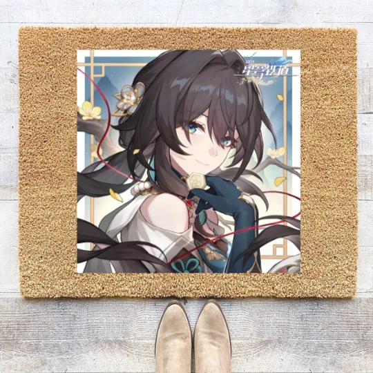 Discover Honkai Star Hail - Ruan Mei  Valentines Day Artwork 2024 Coir Doormats