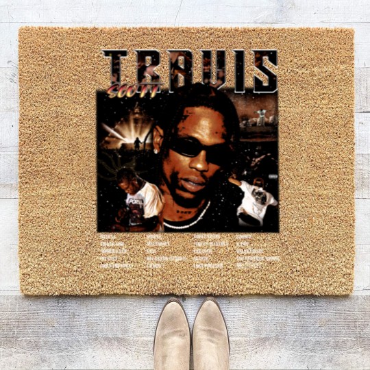 Discover Travis Scot Utopia Tracklist Coir Doormats, Vintage Travis Utopia Coir Doormats