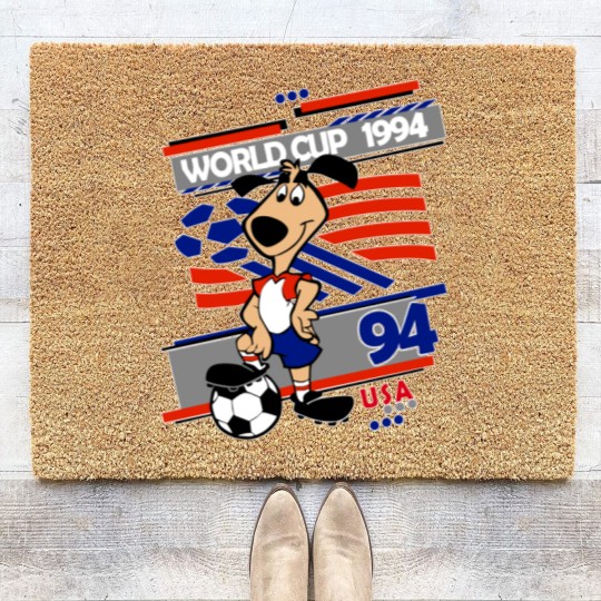 Discover Striker - USA 94 Classic Coir Doormats, Vintage Mascot World Cup Coir Doormats
