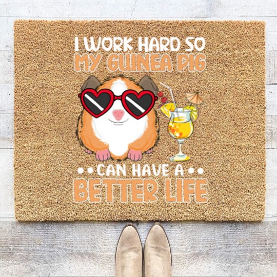 Discover GP Guinea Pig Funny Guinea Pig Guinea Pig Coir Doormats