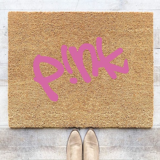 Discover Pink Summer Coir Doormats, Pink Singer Coir Doormats, Pink Merch Tour Coir Doormats