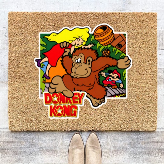 Discover Donkey Kong Arcade Game Coir Doormats, Donkey Kong Party Coir Doormats