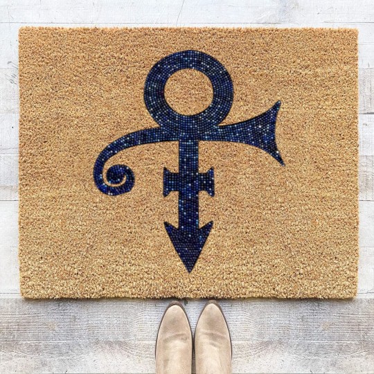 Discover Prince Unisex Coir Doormats: Purple Symbol (Diamante)