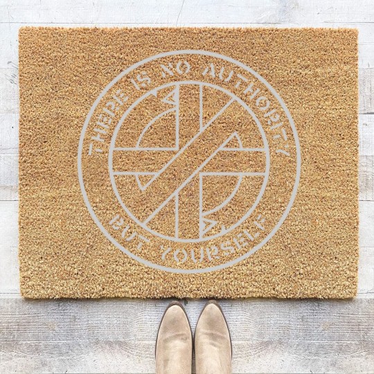 Discover Crass - There Is No  Authority But Yourself Coir Doormats
