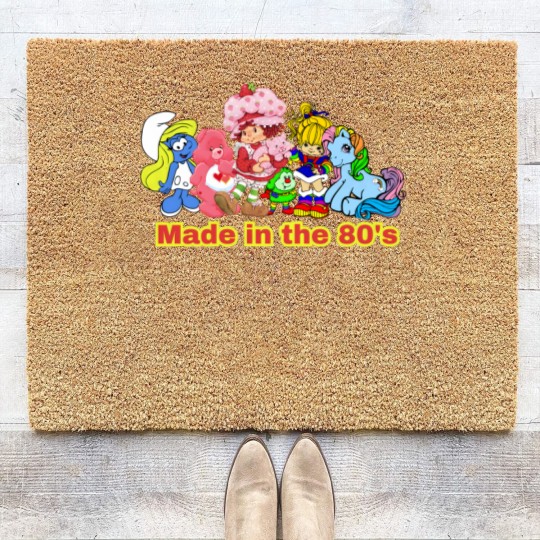 Discover Made in the 80's, 80's Kid, 80's Baby, 80's Cartoon Coir Doormats