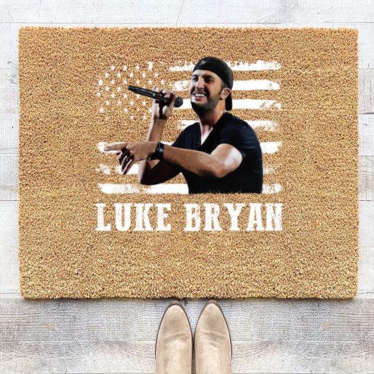 Discover Distressed American Flag Music Luke Legend Coir Doormats
