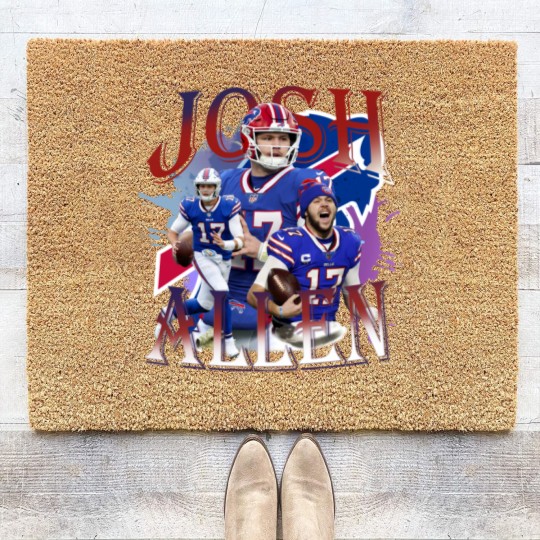 Discover Josh Allen Coir Doormats, Vintage 90s Josh Allen Style Coir Doormats, Josh Allen Coir Doormats