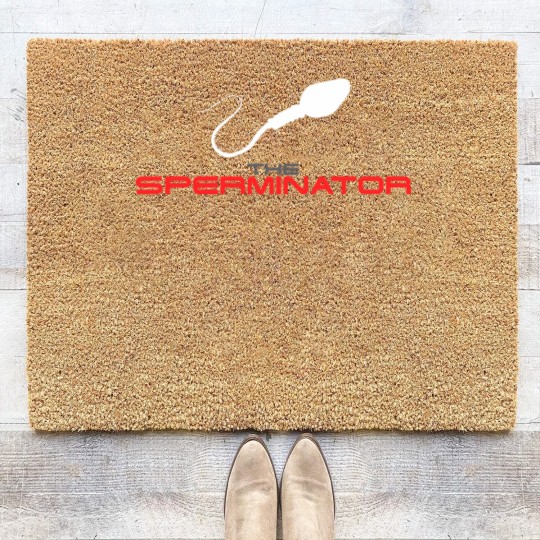 Discover The Sperminator funny Coir Doormats