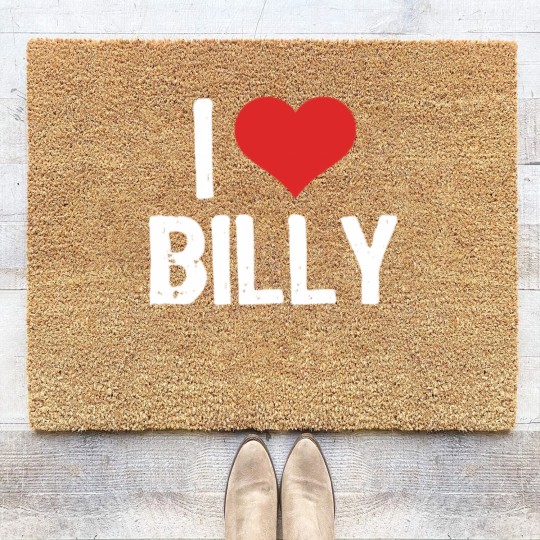 Discover I Love Billy  3 Coir Doormats