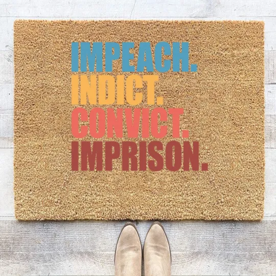 Discover Trump Impeach, Anti Trump Protest Coir Doormats