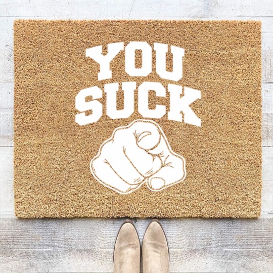 Discover you suck Coir Doormats