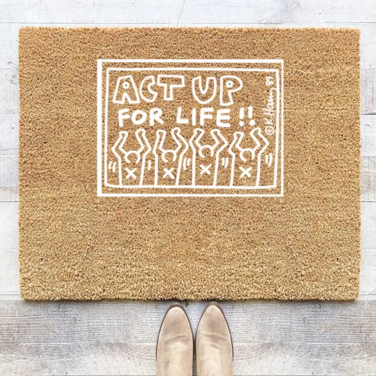 Discover Keith Haring Pop Art 1980s Men Women Unisex Jersey Coir Doormats