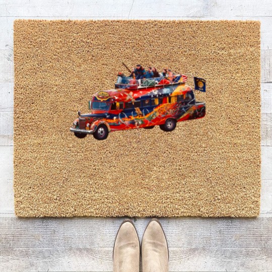 Discover Furthur Bus Coir Doormats