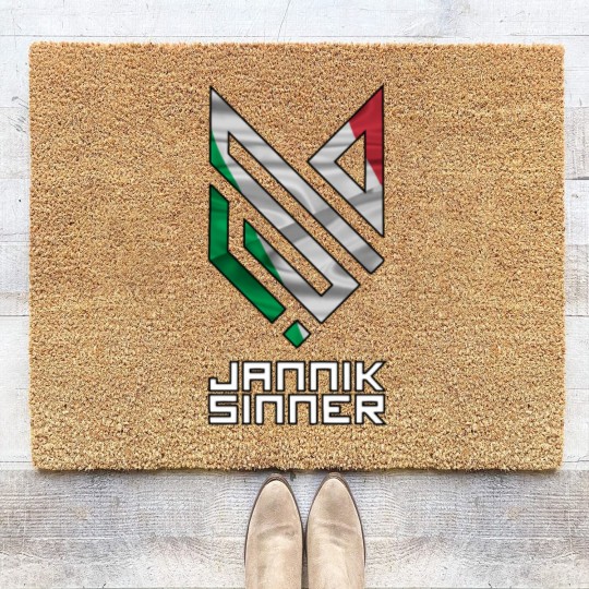 Discover Jannik Sinner - Italy Logo Coir Doormats