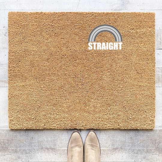 Discover Straight Pride Rainbow Coir Doormats