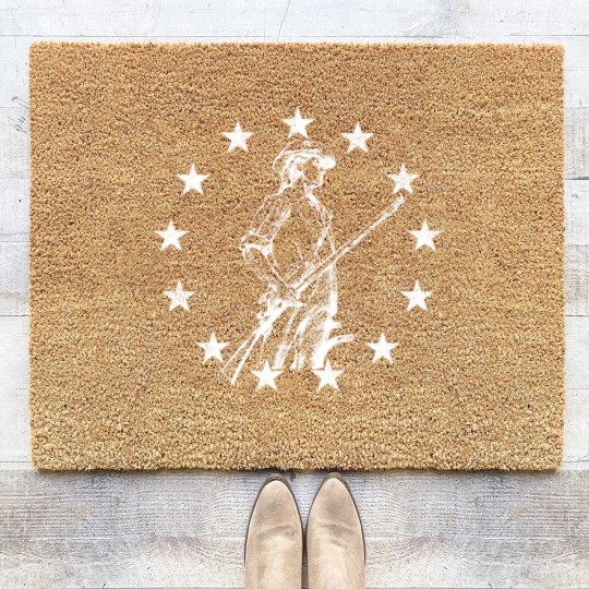 Discover Concord Minuteman Drawing White 2352 Coir Doormats