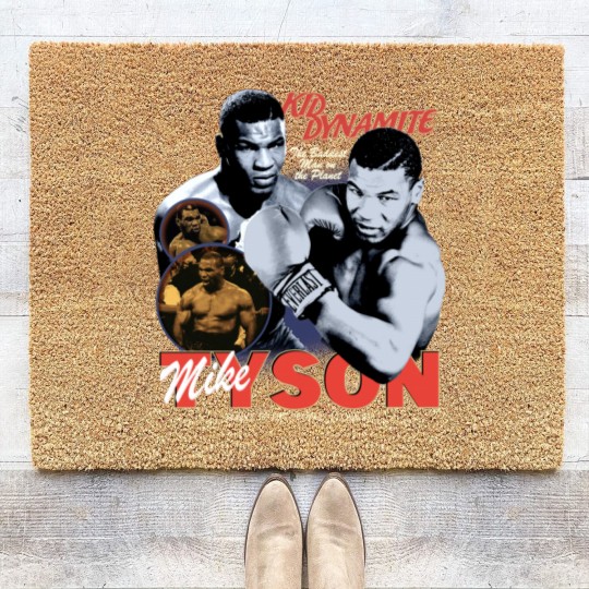 Discover Mike Tyson Vintage Kid Dynamite Bootleg Style Coir Doormats