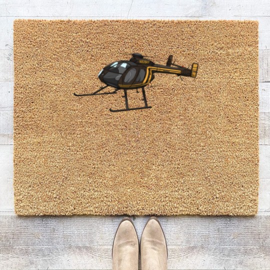Discover Md 500 Notar Helicopter N520Ky Coir Doormats