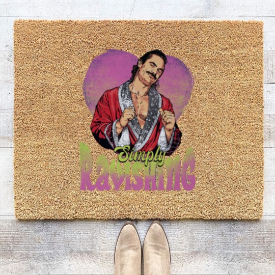 Discover Rick Rude Simply Ravishing Heart Coir Doormats