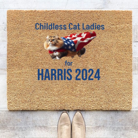 Discover Childless Cat Ladies for Harris 2024 Coir Doormats