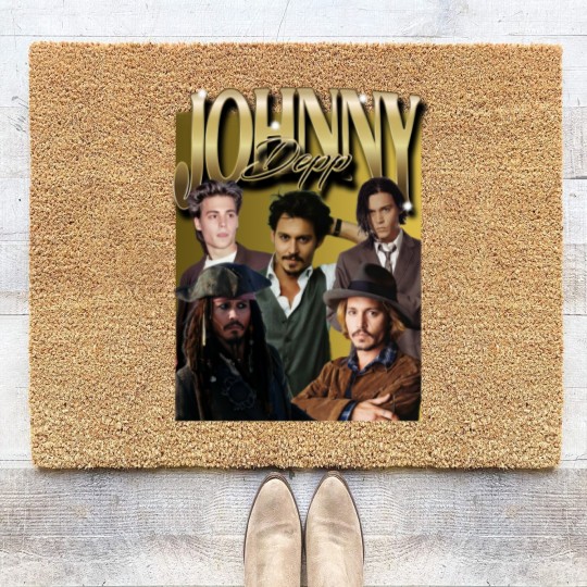 Discover Retro Johnny Depp Coir Doormats -Johnny Depp