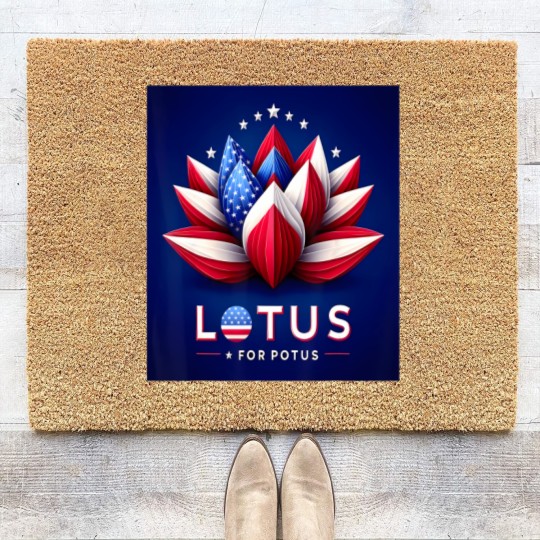 Discover lotus for potus kamala for president 2024 Coir Doormats