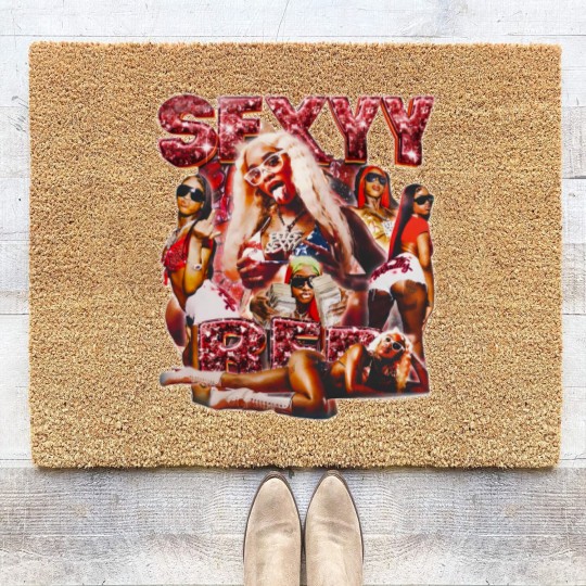 Discover Sexyy Red Singer Coir Doormats, Sexyy Red Bootleg Coir Doormats, Retro Sexyy Red Coir Doormats For Fan