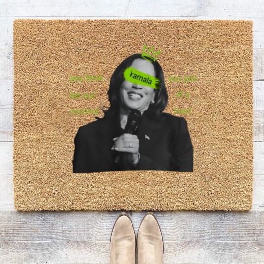 Discover kamala harris brat Coir Doormats, kamala charli xcx brat Coir Doormats, kamala meme Coir Doormats